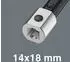 Wera 7781 Einsteck-Ringschlüssel Vierkant 14x18mm SW 41 (05078705001)