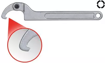 KS Tools Gelenk-Hakenschl&uuml;ssel mit Nase 120-180mm (517.1320)
