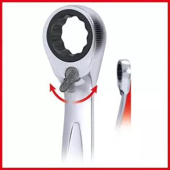 KS Tools GEARplus RINGSTOP Maul-Ringratschenschl&uuml;ssel 18mm (503.4918)