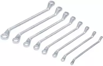 BGS Doppel-Ringschl&uuml;ssel-Satz gekr&ouml;pft 6-22mm, 8-tlg. (1213)
