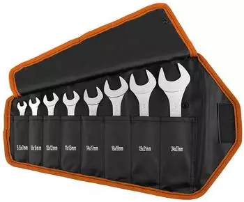 Neo Tools Doppel-Maulschlüssel-Set Super-Dünn 8-teilig Gehärteter Kohlenstoffstahl (09-860)