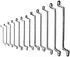 SW-Stahl Doppelringschlüsselsatz gekröpft 6-32mm, 12-teilig (01512L)