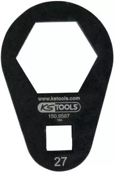 KS Tools Einsteck-Ringschl&uuml;ssel 3/8" extra flach 27mm (150.9587)