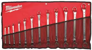 Milwaukee Doppel-Ringschlüssel-Set, gekröpft, 12-teilig (4932492738)
