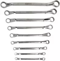 KS Tools Edelstahl Doppel-Ringschl&uuml;ssel-Satz, gekr&ouml;pft, 9-teilig - 964.1140