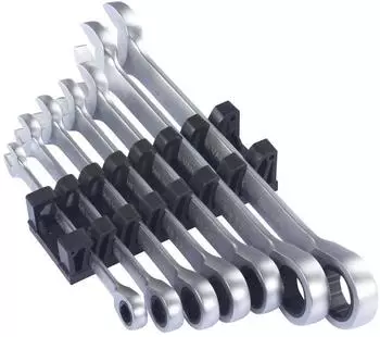 Toolcraft Ratschen-Einringschl&uuml;ssel-Satz 7-teilig, 8-19mm (TO-9626412)