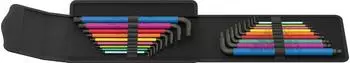 Wera Big Pack Multicolour Hex-Plus Set 1, Winkelschl&uuml;sselsatz metrisch und z&ouml;llig, 19-tlg. (05133286001)