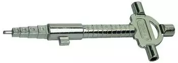 MEGA Bauschlüssel 180mm, 7 Funktionen, vernickelt (400214)
