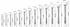 Bosch Ring-Maulschlüssel-Set 6-19mm, 12-tlg. (1600A03AH4)