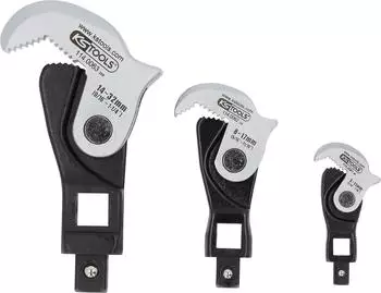 KS Tools Multifunktions-Schlüssel-Satz 1/4" + 3/8" + 1/2", 3-tlg. (114.0060)