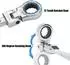 LuxusKollektion Ringmaulschlüssel-Set mit Flexkopf, Wechselbits, 27-teilig, 6-20mm (91220)