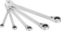 Hazet Maulschl&uuml;ssel 606/5 Satz, Maul-Ringratschenschl&uuml;ssel Set 5-teilig, 8-19mm
