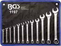 BGS-technic Maulschl&uuml;ssel 1197, Maul-Ringschl&uuml;ssel Set 12-teilig, 6-22mm
