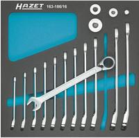 Hazet 163-186/16, Hazet 163-186/16 Knarren-Ring-Maulschl&uuml;ssel-Satz 12teilig