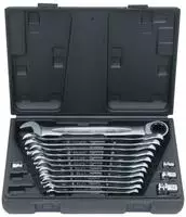 KS Tools GEARplus Ratschenringmaulschl&uuml;ssel-Satz, 16-teilig - 503.4266