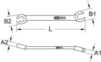 Ks Tools Doppel-Ringschl&uuml;ssel 517.0271