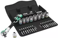 Wera Werkzeugtasche 8100 SB 9 Zyklop Speed-Knarre, 3/8 Zoll, z&ouml;llig, 29-teilig