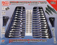BGS 1190, Bgs Maul-Ringschl&uuml;ssel-Satz - SW 6 - 32 mm - 25-tlg. [Hersteller-Nr. 1190]