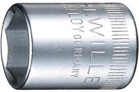 Stahlwille 01010007, Steckschl&uuml;sseleinsatz 40 1/4 Zoll 6-kant SW 7mm L.23mm