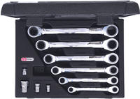 Ks Tools Ratschen-Doppelringschl&uuml;sselsatz 503.4560
