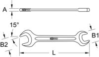 KS Tools 517.1441, KS Tools 517.1441 517.1441 Doppel-Maulschl&uuml;ssel Schl&uuml;sselweite