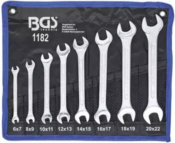 BGS technic KG BGS Doppel-Maulschlüssel-Satz 8-tlg. (1182)