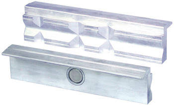 HEUER Magnet-Schraubstockbacken 125 mm Aluminium mit Prisma