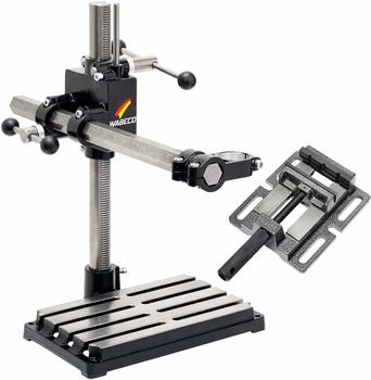 Wabeco Bohrständer Fräsständer BF1242 mit Maschinenschraubstock vertikal/horizontal Säule 500 Ausleger 500 mm