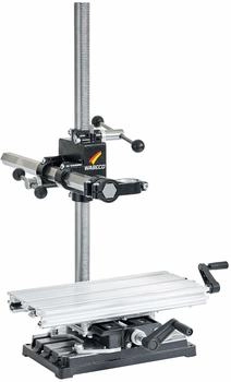 Wabeco Bohrständer Fräsständer BF1243 mit 2-Achsen Koordinatentisch K400, 2 Zustellachsen vertikal/horizontal Säule 750 Ausleger 500 mm Made in Germany
