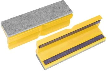 Bernstein Schonbacken für Schraubstöcke, Filz/Kunststoff, 100 mm, magnetisch, gelb (9-900-S6100)