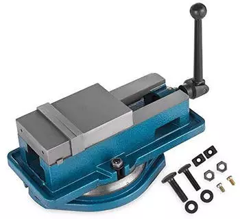 VEVOR Tischschraubstock Gusseisen 100mm 16kg (QM16100)