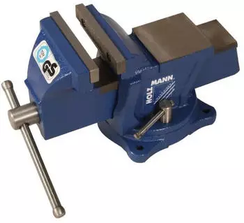Holzmann Werkbank-Schraubstock mit Drehplatte 100mm Gusseisen (WBS100N)
