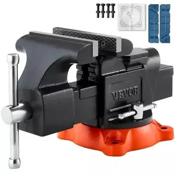 VEVOR Schraubstock 127mm Backenbreite 360&deg; drehbar Sph&auml;roguss