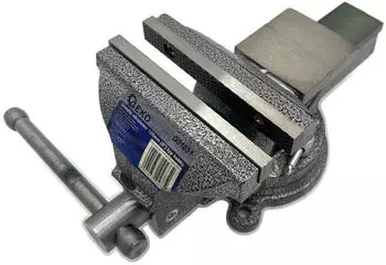 Geko Schraubstock mit Amboss, 125mm, 360&deg; drehbar (G01031)