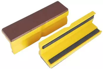 Bernstein Schonbacken für Schraubstöcke Leder/Kunststoff 100mm, 1 Paar (9-900-S5100)