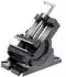 Wiltec Präzisions-Maschinenschraubstock 100mm Backenbreite 90° schwenkbar Gusseisen (62052)