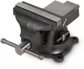 Eberth Schraubstock Gusseisen mit Amboss, 125mm Backenbreite, 360&deg; drehbar (BV3-125ST)