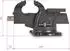 Eberth Schraubstock mit Amboss, Gusseisen, 150mm Backenbreite, 360° drehbar (BV3-150ST)