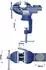 CCLife Technic Parallelschraubstock drehbar 360°, Gusseisen, 70mm (3194)
