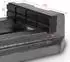 Eberth Maschinenschraubstock Backenbreite 150mm, max. Spannbreite 129mm, Grauguss/Stahl (BV3-150F)
