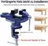 CCLife Technic Drehbarer Parallelschraubstock Gusseisen 360° 50mm (50mm)