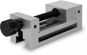 Eberth Präzisionsschraubstock mit Spindel, Backenbreite 100mm, Spannweite 125mm (AK1-PS-GG100)