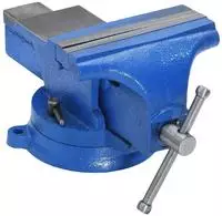 vidaXL Schraubstock Blau 150 mm Gusseisen