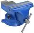 vidaXL Schraubstock 150mm Gusseisen, blau (154640)