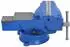 vidaXL Schraubstock 150mm Gusseisen, blau (154640)
