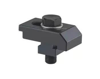 R&ouml;hm Einfach-Spannpratze Gr&ouml;&szlig;e 125, T-Nut 18, Gewinde M16x50 (163332)