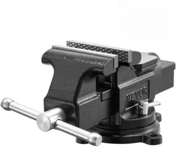 VEVOR Schraubstock Backenbreite 100mm, Drehteller 360°, Gusseisen (9524)