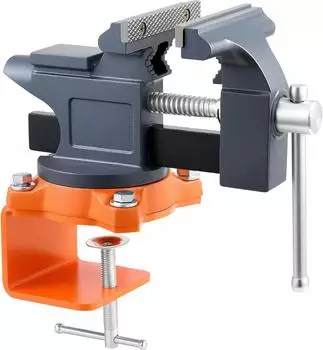 VEVOR Tischschraubstock 114,3mm 270&deg; schwenkbar, Gusseisen