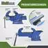Baumarktplus TRUTZHOLM Parallelschraubstock 150mm, 360° drehbar, mit Amboss (65694)