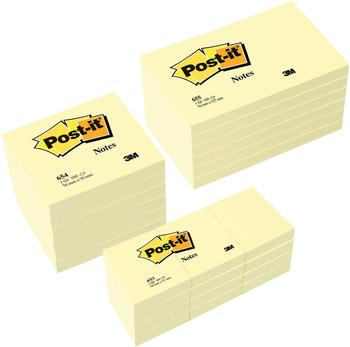 Post-it Notes Haftnotizen-Set Standard 654655P gelb (654655P)